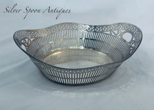 Large Dutch silver Basket, Amsterdam, 1854