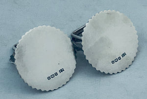 Boxed pair of English sterling Card Holders, A Wilcox, Birmingham, 1932