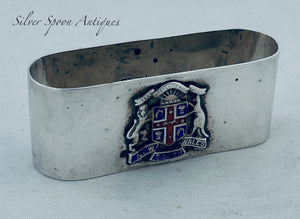 Australian Sterling Serviette Ring, 'New South Wales', Prouds, Sydney