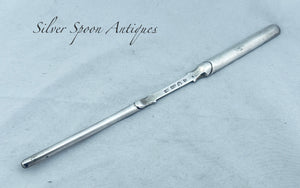 Indian Colonial Silver Marrow Scoop, Francis Dormieux, Calcutta, 1817