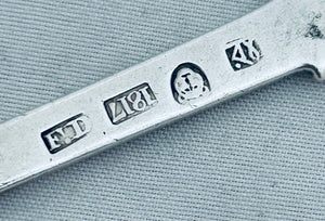 Indian Colonial Silver Marrow Scoop, Francis Dormieux, Calcutta, 1817