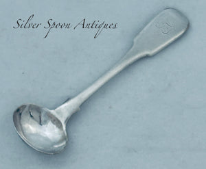 Cape Silver Salt Spoon, Lawrence Twentyman, Cape Town, c.1830s