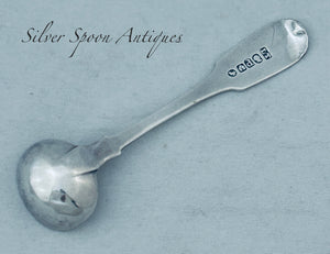 Cape Silver Salt Spoon, Lawrence Twentyman, Cape Town, c.1830s