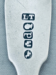 Cape Silver Salt Spoon, Lawrence Twentyman, Cape Town, c.1830s