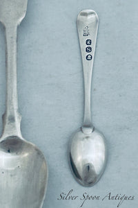 Scarce English Sterling Snuff Spoon, Eley, Fearn & Chawner, London, 1813