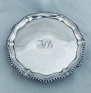 Georgian Sterling Card Tray. Ebenezer Croker, London, 1770