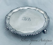 Load image into Gallery viewer, Georgian Sterling Card Tray. Ebenezer Croker, London, 1770