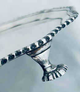 Georgian Sterling Card Tray. Ebenezer Croker, London, 1770