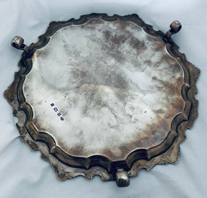English Sterling Singapore Racing Salver, Adie Brothers, Birmingham, 1956