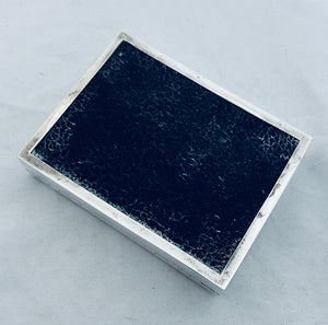 English Sterling Singapore Racing Cigarette Box, Adie Brothers, Birmingham, 1955