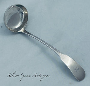 Scottish Sterling Cream/Sauce Ladle, William Marshall, Edinburgh, 1820