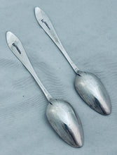 Load image into Gallery viewer, Pair of Irish Provincial Bright-Cut Teaspoons, Terry &amp; Williams, Cork, 1807-1821