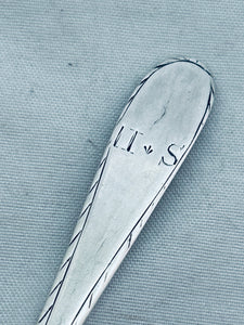 Irish Provincial Feather-Edge Teaspoon, Carden Terry, Cork, c.1770s