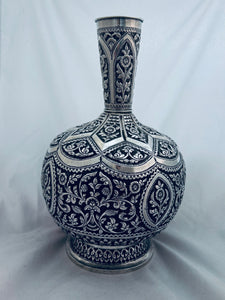 Impressive Indian Silver Vase, Cutch, c.1900