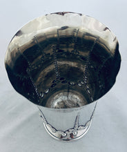 Load image into Gallery viewer, Victorian English Sterling Beaker, Elkington &amp; Co, Birmingham, 1885