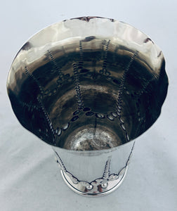 Victorian English Sterling Beaker, Elkington & Co, Birmingham, 1885