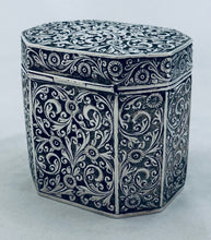 Load image into Gallery viewer, Indian silver tea caddy, Cutch, c.1900