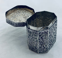 Load image into Gallery viewer, Indian silver tea caddy, Cutch, c.1900