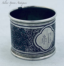 Load image into Gallery viewer, Russian Niello and Silver Serviette Ring, 1875