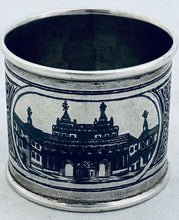 Load image into Gallery viewer, Russian Niello and Silver Serviette Ring, 1875