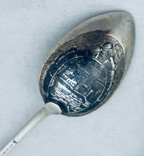 Load image into Gallery viewer, Rare pair of Russian silver and niello teaspoons, 1800s