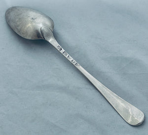 English Provincial Sterling Tablespoon, John Langlands, Newcastle, 1776