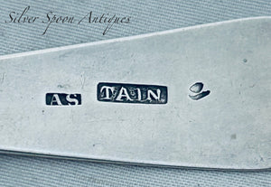 Scottish Provincial Dessert Spoon, Alexander Stewart, Tain, c.1820