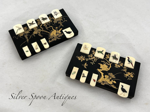 Pair of Japanese Meiji Period Whist counters, 1868-1912
