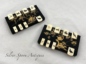 Pair of Japanese Meiji Period Whist counters, 1868-1912