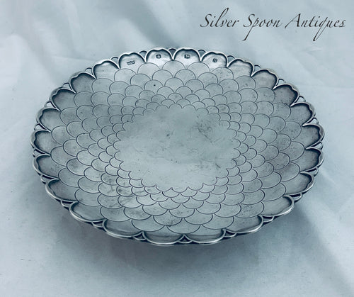 MCM English Sterling Footed Dish, Mappin and Webb, Sheffield, 1959