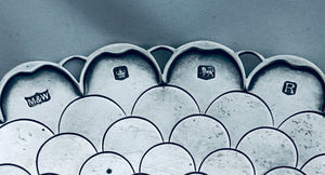 MCM English Sterling Footed Dish, Mappin and Webb, Sheffield, 1959