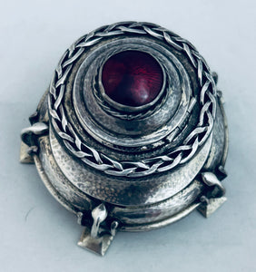 Arts and Crafts Lidded Pot/Ink Well, Ramsden and Carr, London, 1899