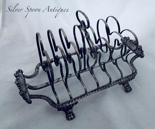 Georgian Sterling Toast Rack, Charles Fox, London, 1816
