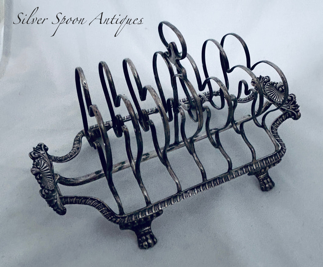 Georgian Sterling Toast Rack, Charles Fox, London, 1816