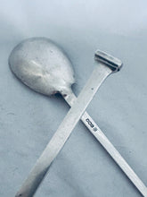 Load image into Gallery viewer, Pair of Art Deco English Sterling Serving Spoons, James Dixon &amp; Sons, Sheffield, 1921
