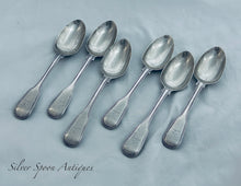 Load image into Gallery viewer, Set of six Fiddle and Thread Tablespoons, William Sumner, London, 1830
