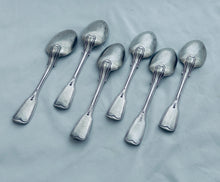 Load image into Gallery viewer, Set of six Fiddle and Thread Tablespoons, William Sumner, London, 1830