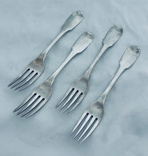 Load image into Gallery viewer, Set of four English silver Table Forks, Eley, London, 1811