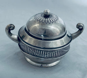Austrian Successionist Silver Lidded Bowl, Vienna