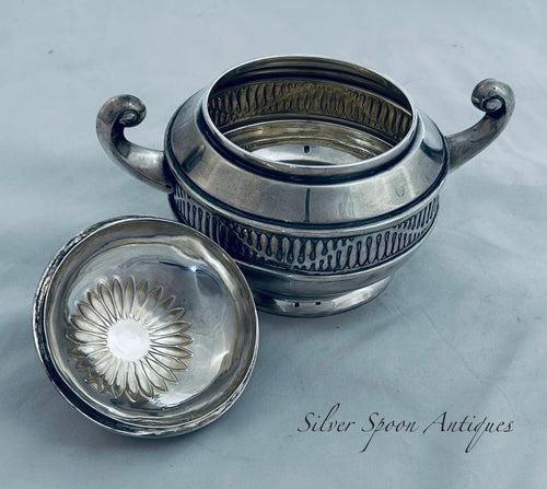 Austrian Successionist Silver Lidded Bowl, Vienna