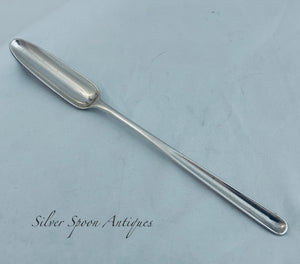 English Sterling Marrow Scoop, Thomas Northcote, London, 1788