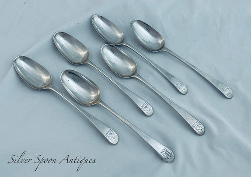 Set of 6 English Tablespoons, Judith Callard, London, 1768