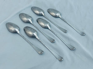 Set of 6 English Tablespoons, Judith Callard, London, 1768