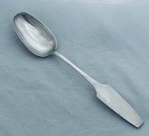 Interesting European Silver Tablespoon, Germany?, 1800s