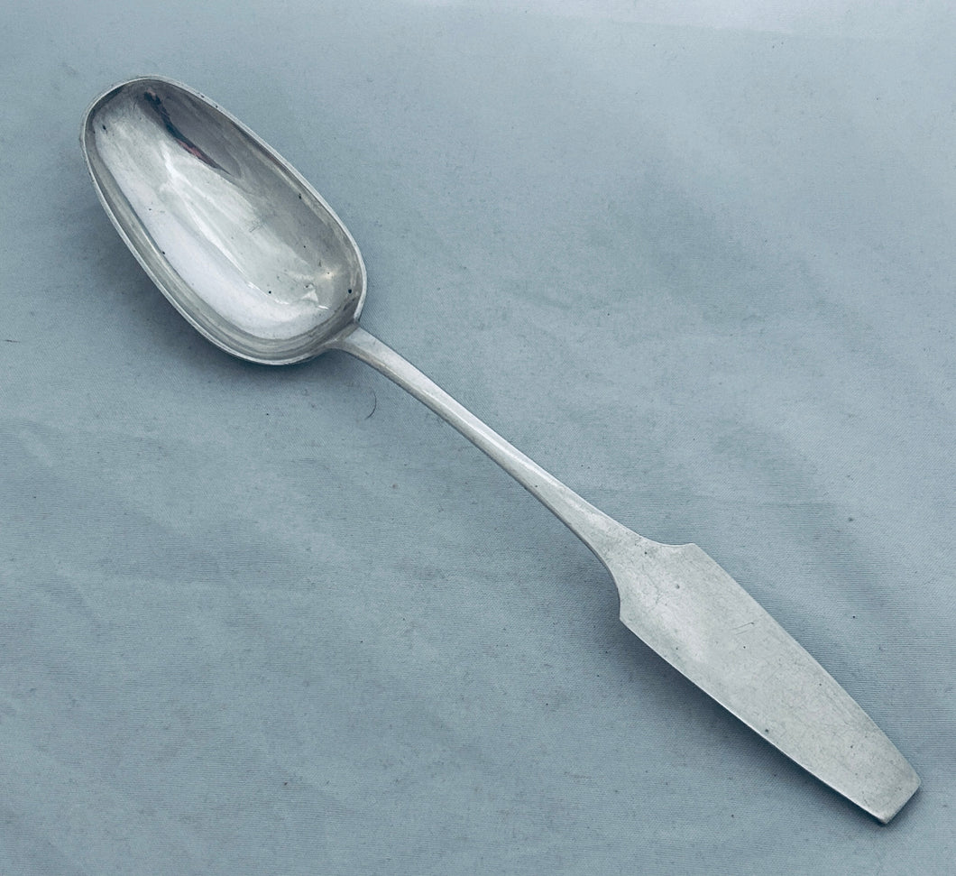 Interesting European Silver Tablespoon, Germany?, 1800s