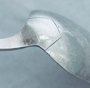 Interesting European Silver Tablespoon, Germany?, 1800s