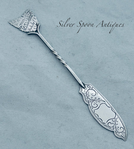Australian sterling butter knife, W.Golding, Hobart, c.1900