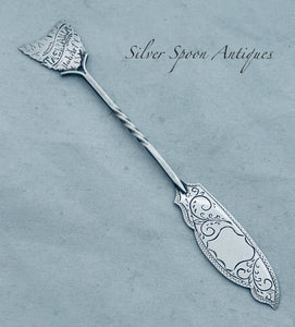 Australian sterling butter knife, W.Golding, Hobart, c.1900