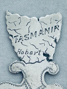 Australian sterling bookmark, W.Golding, Hobart, c.1900