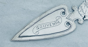 Australian sterling bookmark, W.Golding, Hobart, c.1900